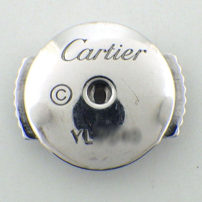 Cartier Earrings d'Amour MM Diamant Leger 2 Points Diamond Total 18k White Gold — view 5
