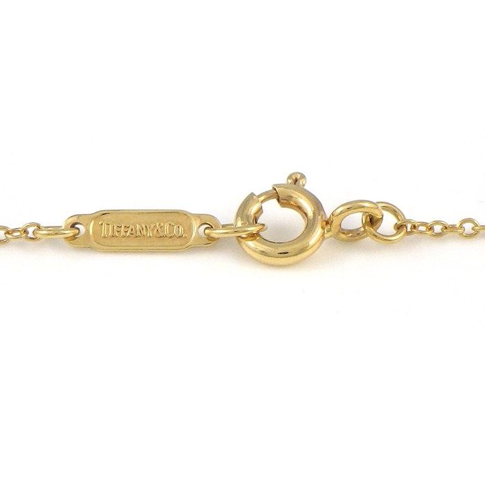 Tiffany & Co Necklace Cross Stitch Diamond 18k Yellow Gold — view 4