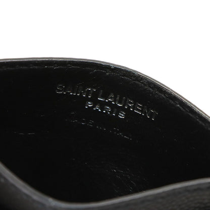 Saint Laurent Cassandra Card Case Holder Leather Black — view 7