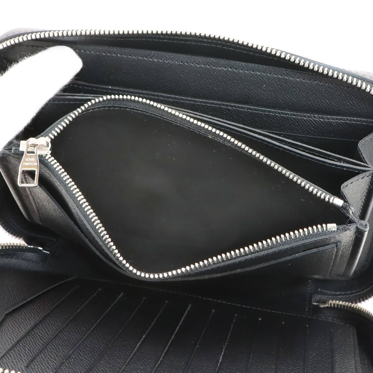 Louis Vuitton Epi Dandy Wallet Zip Around Noir Black — view 8
