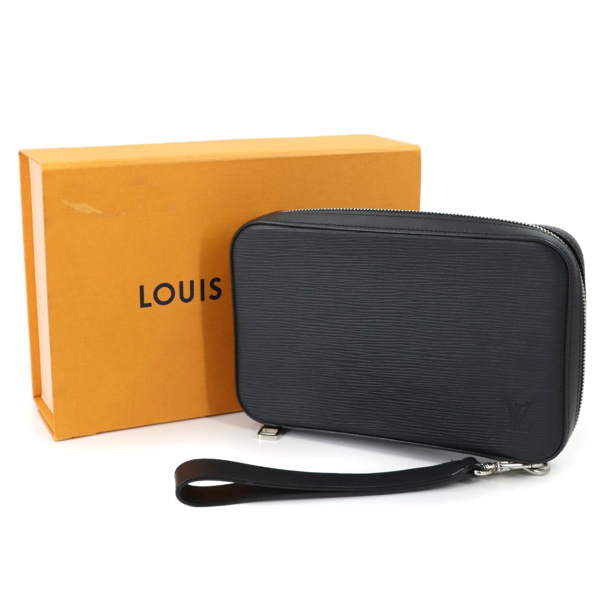 Louis Vuitton Epi Dandy Wallet Zip Around Noir Black — view 2