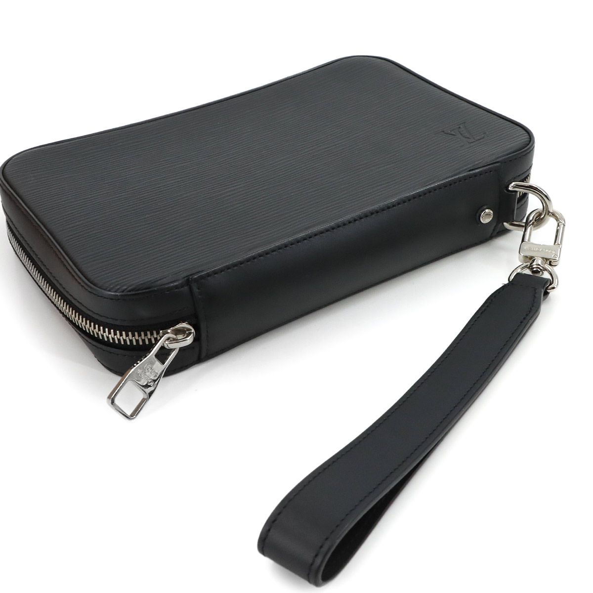 Louis Vuitton Epi Dandy Wallet Zip Around Noir Black — view 4