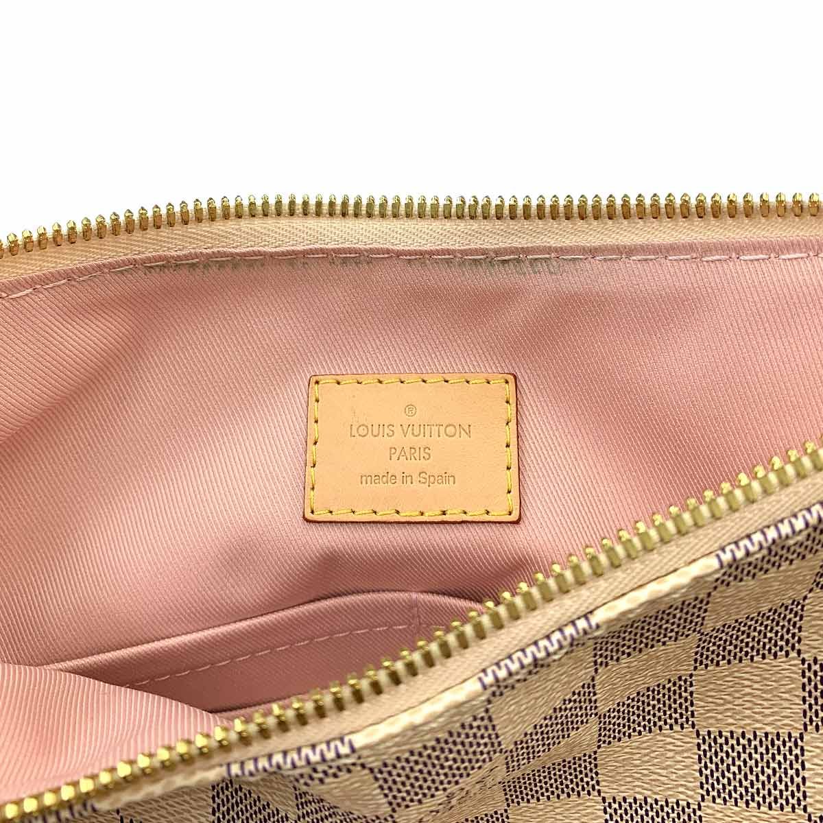 Louis Vuitton Damier Azur Lymington 2-Way Tote Shoulder Bag White — view 8