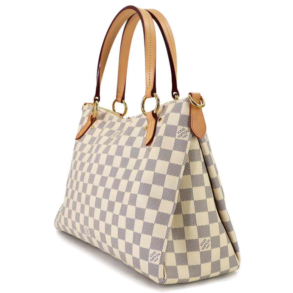 Louis Vuitton Damier Azur Lymington 2-Way Tote Shoulder Bag White — view 4