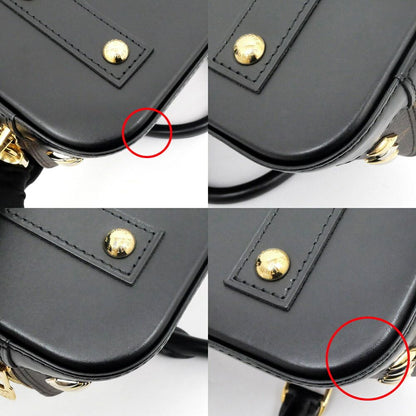 Louis Vuitton Alma BB Studs Monogram Shoulder Bag Leather Black — view 7