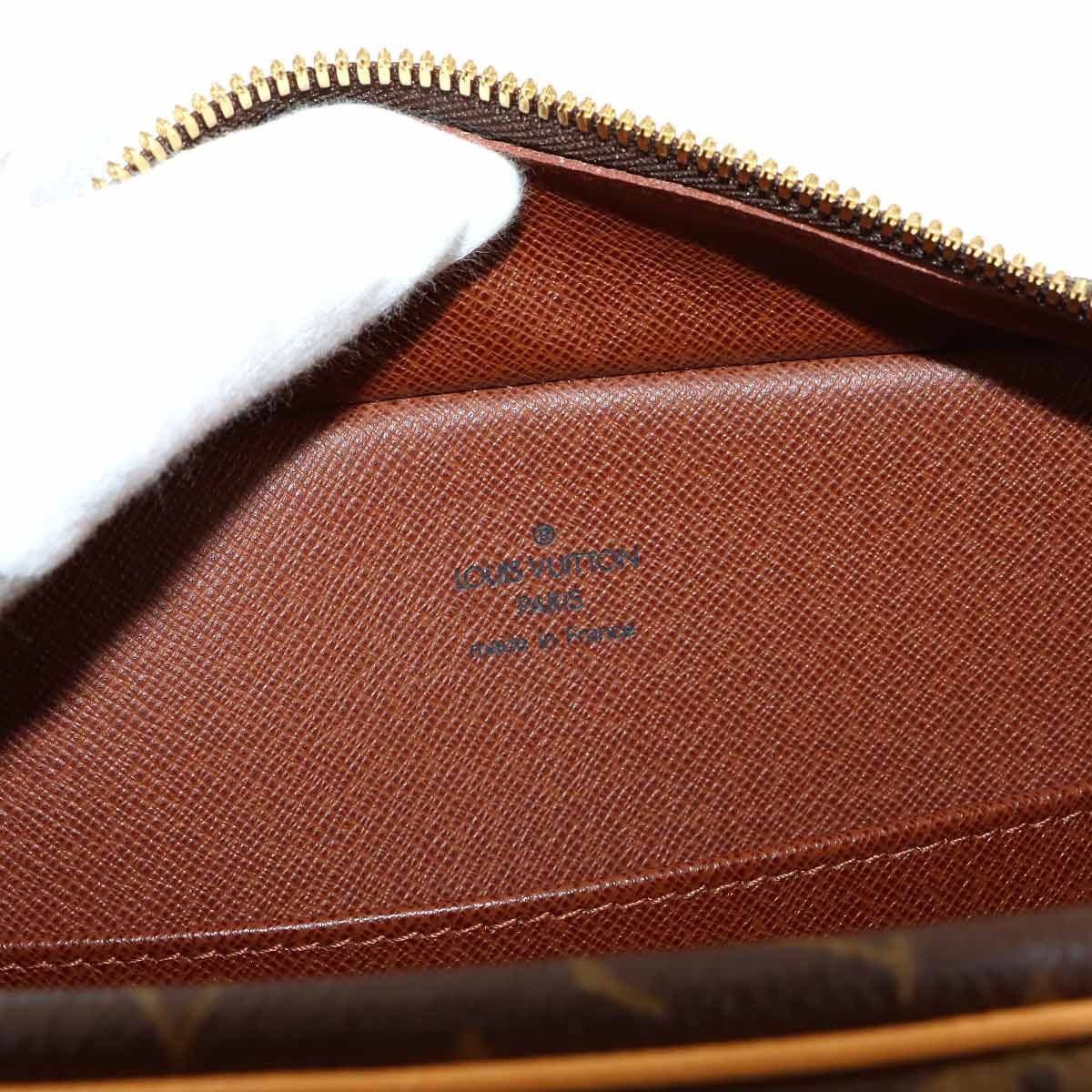 Louis Vuitton Monogram Cite MM Hand Bag Brown Gold — view 7