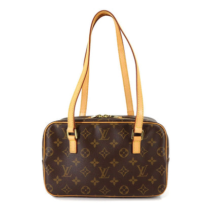 Louis Vuitton Monogram Cite MM Hand Bag Brown Gold — view 2