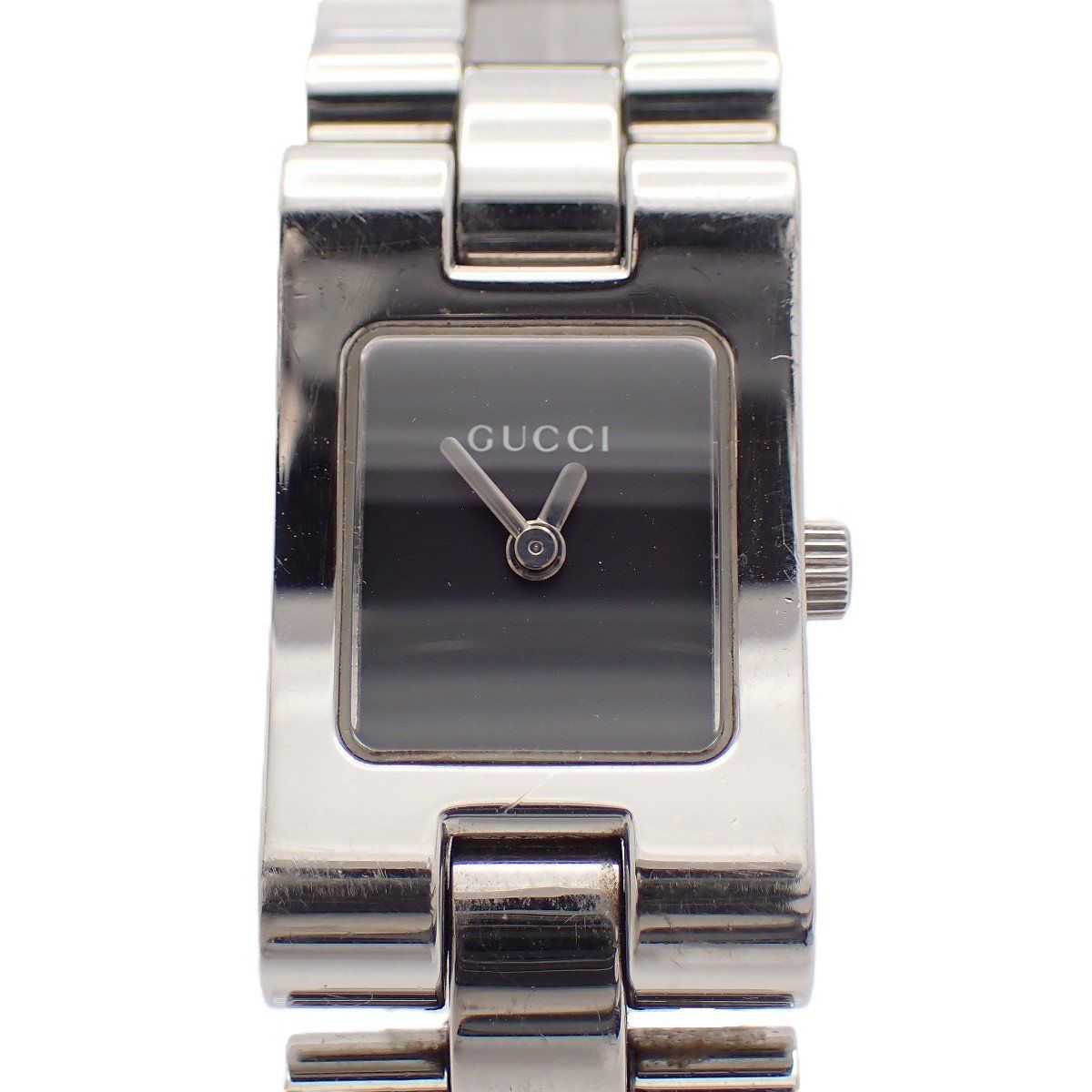 Gucci Breath Watch Quartz Black Dial SS