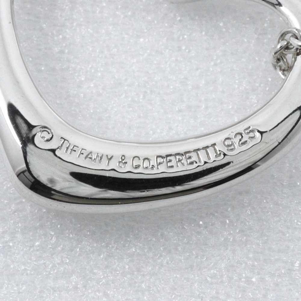Tiffany & Co Open Heart Elsa Peretti 925 Sterling Silver Necklace — view 9