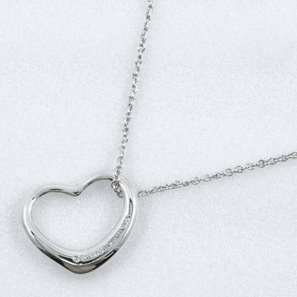 Tiffany & Co Open Heart Elsa Peretti 925 Sterling Silver Necklace — view 3