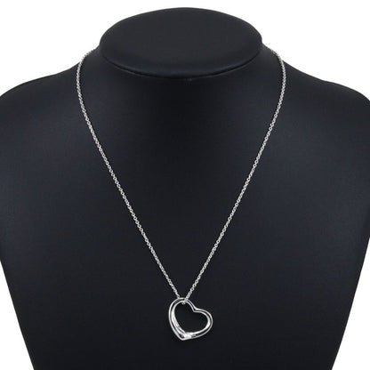 Tiffany & Co Open Heart Elsa Peretti 925 Sterling Silver Necklace — view 2