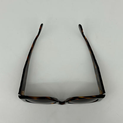 Chanel Vintage Quilted CC Logo Marble Brown Gold Acetate Sunglasses Eyewear — view 7