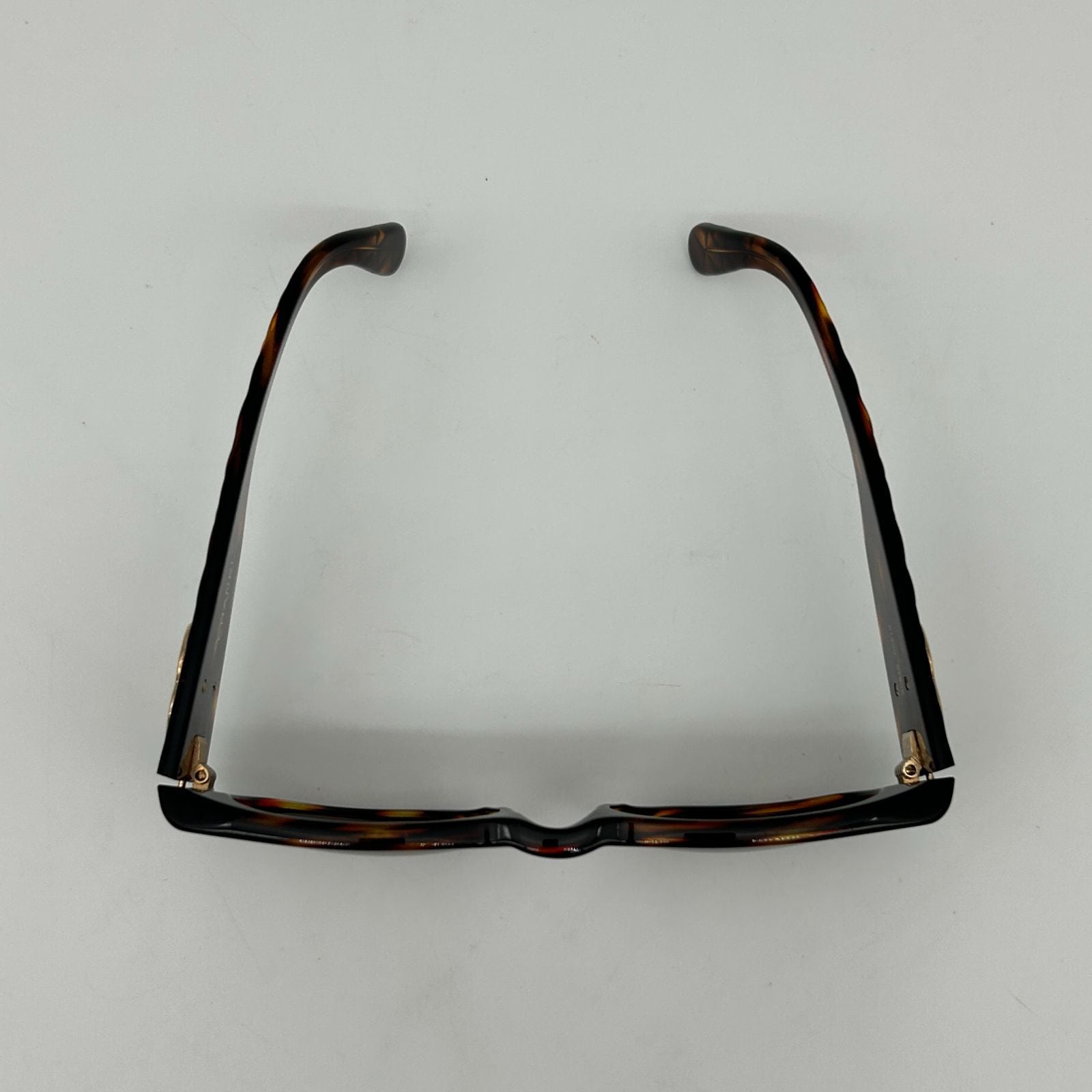 Chanel Vintage Quilted CC Logo Marble Brown Gold Acetate Sunglasses Eyewear — view 6