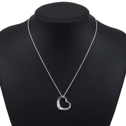 Tiffany & Co Open Heart Elsa Peretti 925 Sterling Silver Necklace — view 2