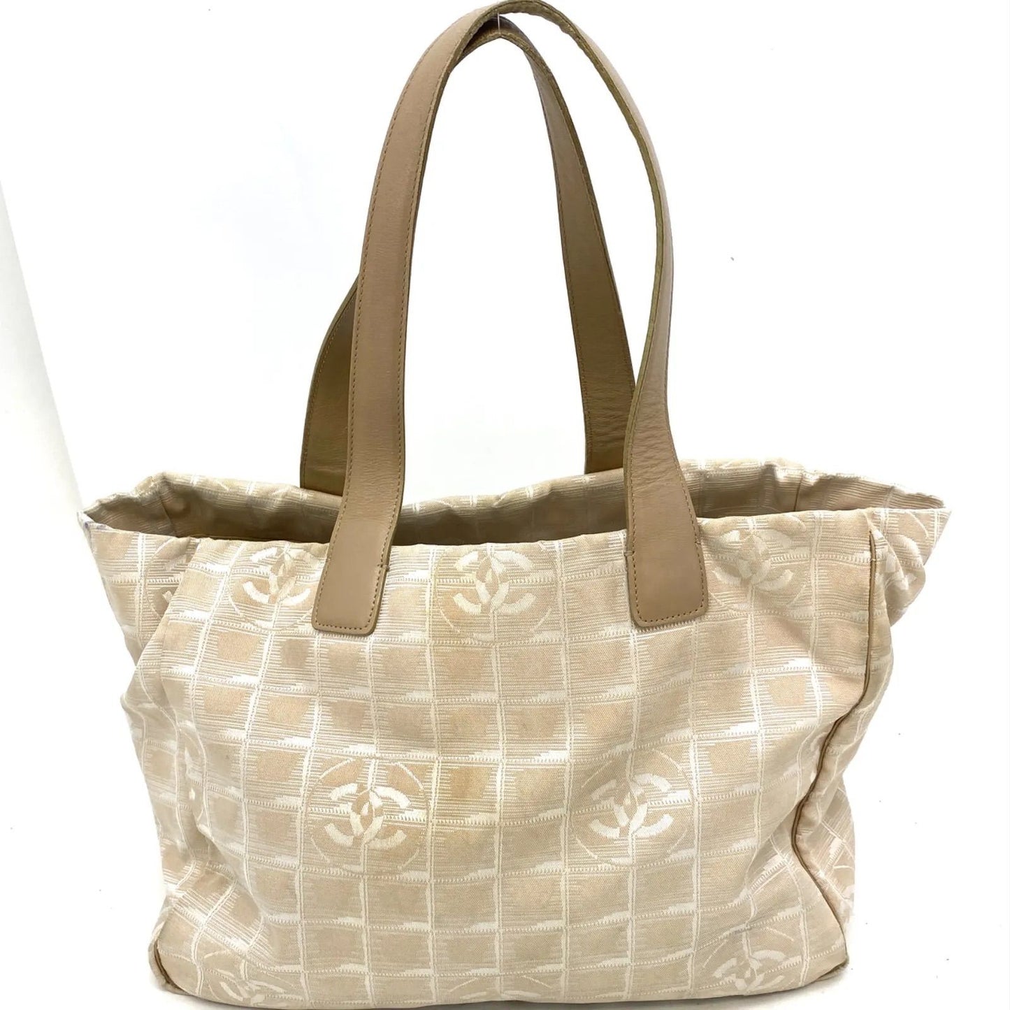 Chanel Tote New Travel Beige CC Logo Business