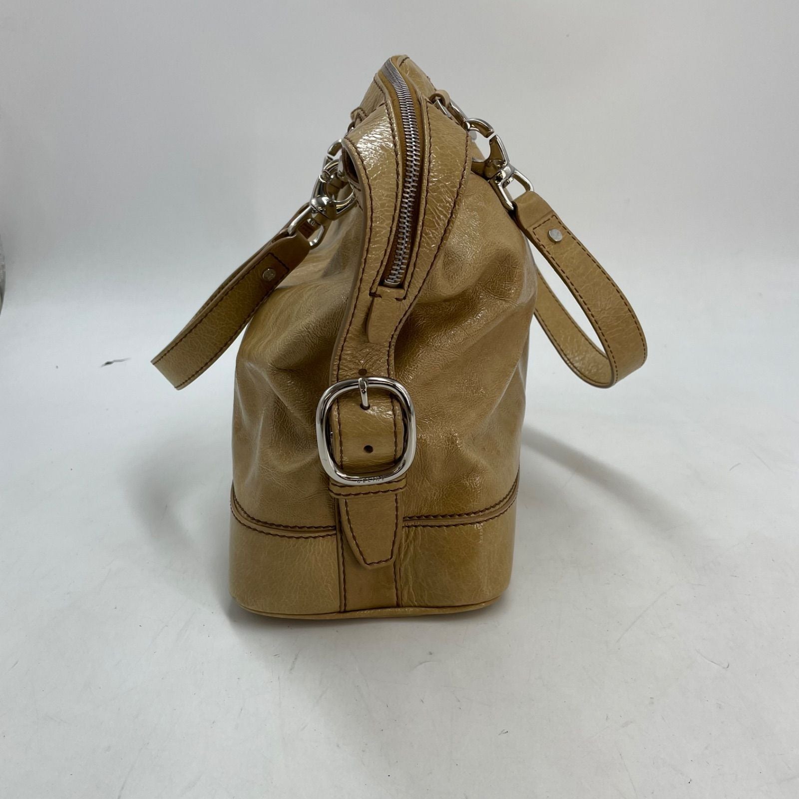 Celine Handbag Leather Beige Mini Boston Business Tote — view 7