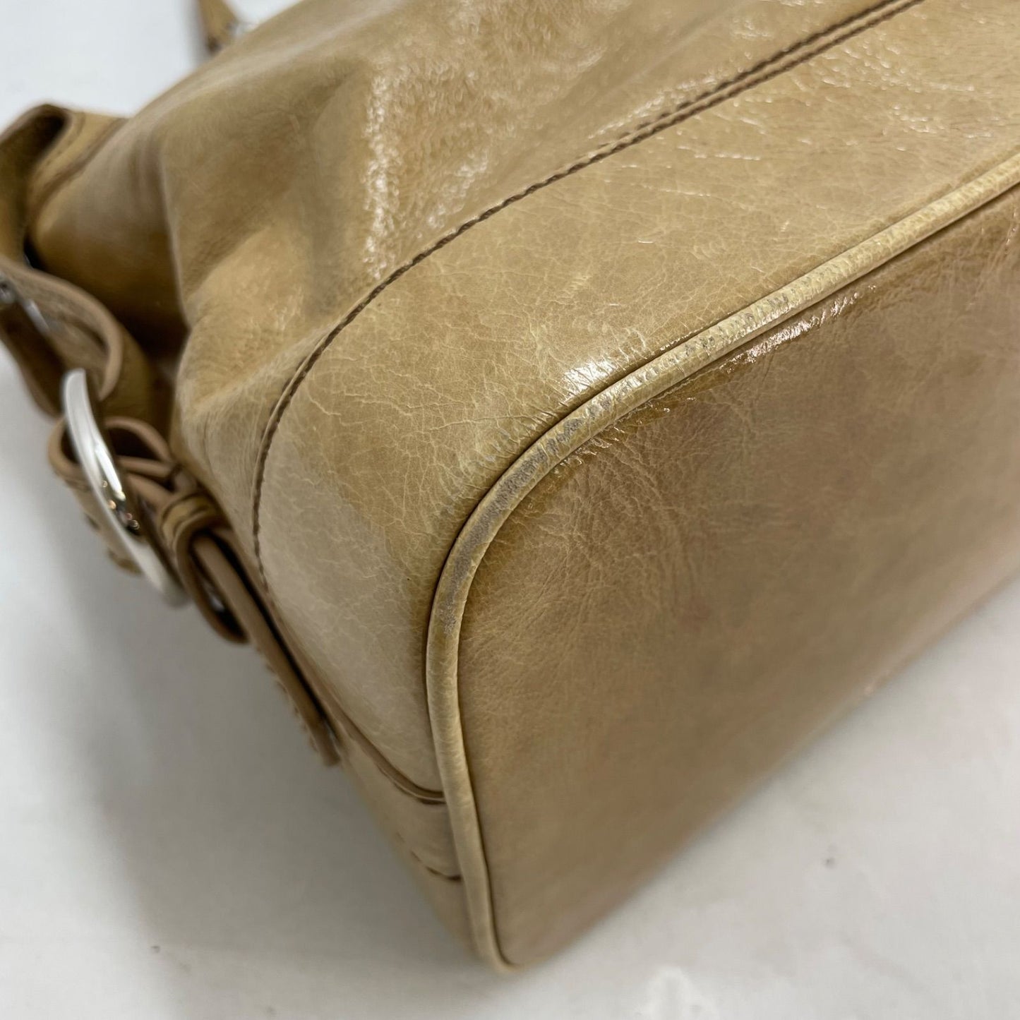 Celine Handbag Leather Beige Mini Boston Business Tote — view 9
