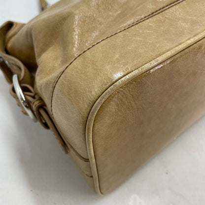 Celine Handbag Leather Beige Mini Boston Business Tote — view 9