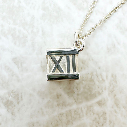 Tiffany & Co Atlas Cube Silver Necklace 40 cm — view 2