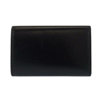 Gucci Black Silver Leather Key Case 6 Rows Key Holder — view 2