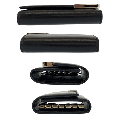 Gucci Black Silver Leather Key Case 6 Rows Key Holder — view 9