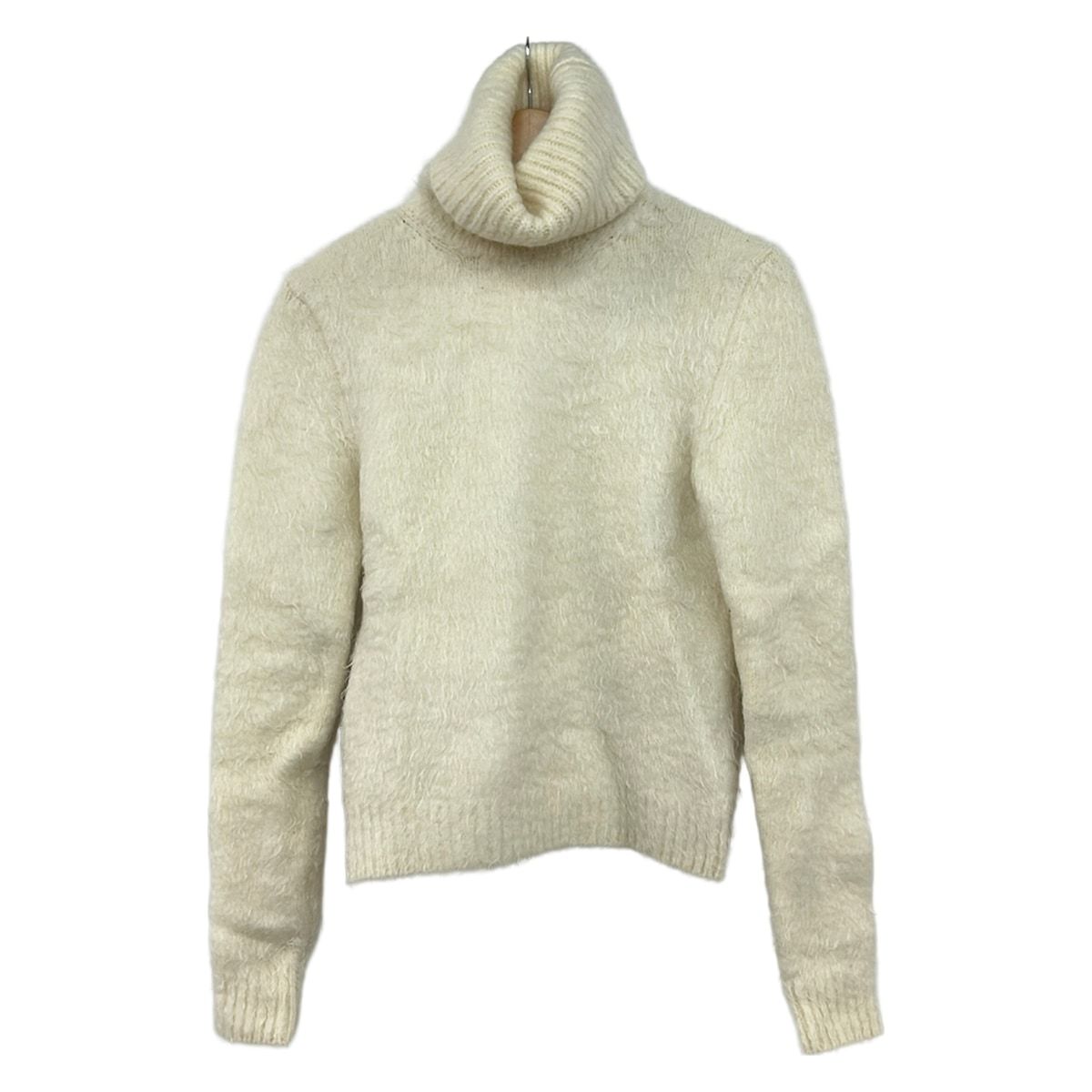 Saint Laurent Paris Long Sleeve Sweater M Ivory Turtleneck