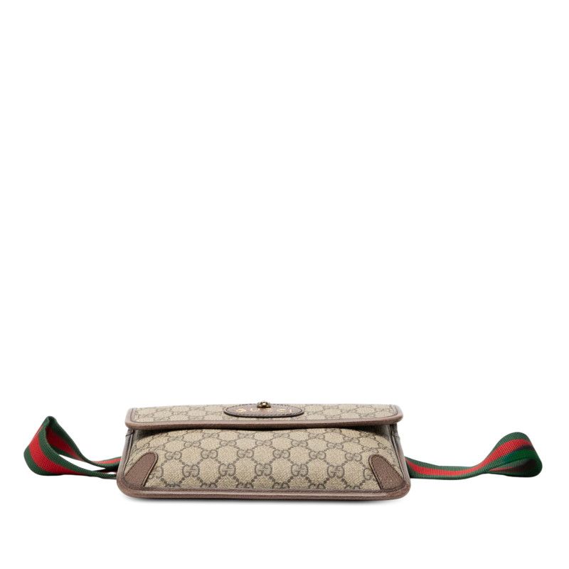 Gucci GG Supreme Sherry Line Neo Vintage Belt Bag Beige Brown Leather — view 3