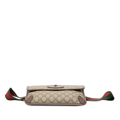 Gucci GG Supreme Sherry Line Neo Vintage Belt Bag Beige Brown Leather — view 3