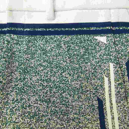 Prada Shorts Zip Fly All Over Pattern Line 50 White Green — view 3