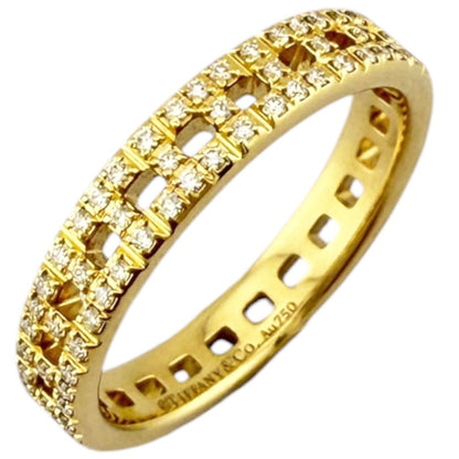 Tiffany & Co Tournaro Ring 18k Gold Diamond