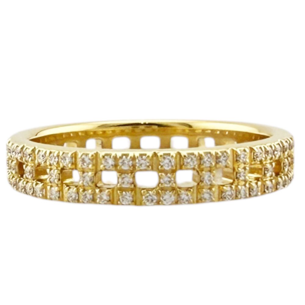 Tiffany & Co Tournaro Ring 18k Gold Diamond — view 3