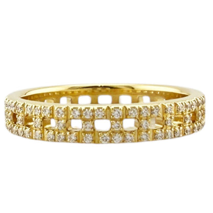 Tiffany & Co Tournaro Ring 18k Gold Diamond — view 3