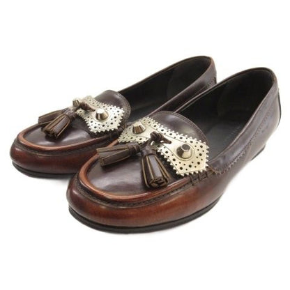 Balenciaga Loafers Metallic Brown