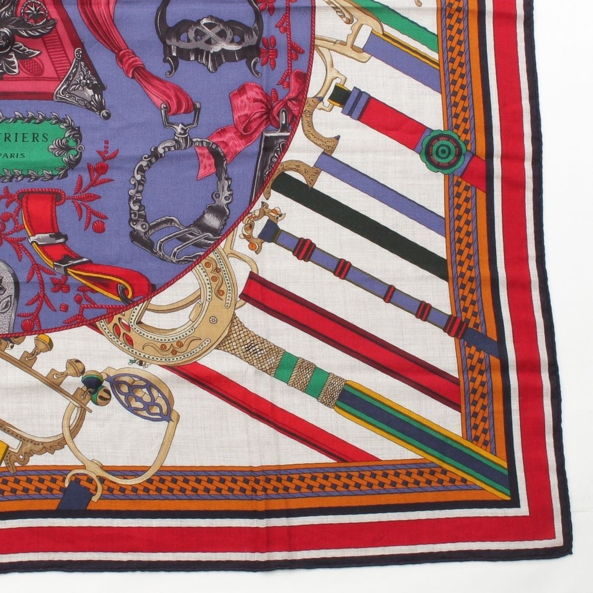 Hermes Carre Geant Cashmere Silk Duo D'etriers Armor Duo Large 140 Scarf — view 5