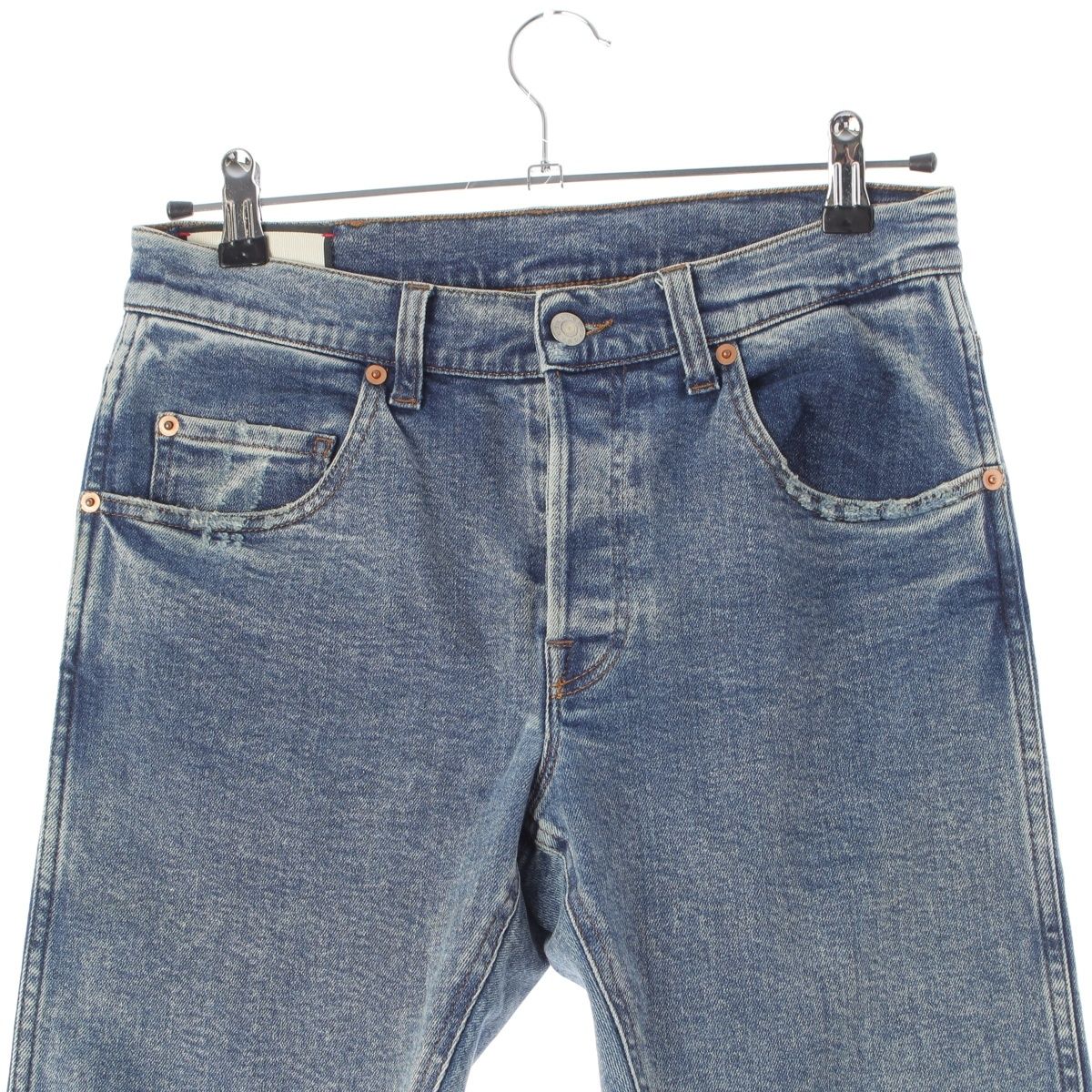Gucci Washed Denim Pants Indigo Blue 30 — view 3