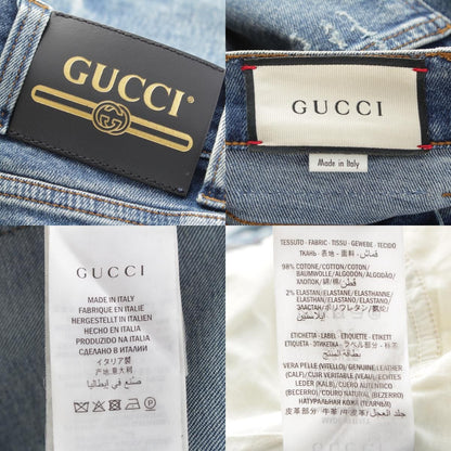 Gucci Washed Denim Pants Indigo Blue 30 — view 9