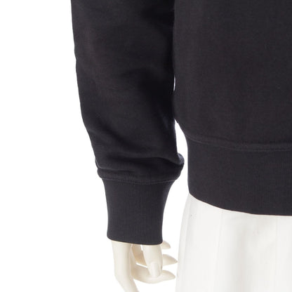 Hermes Cotton Lambskin Exlibris Dragon Pullover Hoodie Sweatshirt Black XS — view 6