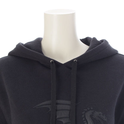 Hermes Cotton Lambskin Exlibris Dragon Pullover Hoodie Sweatshirt Black XS — view 5