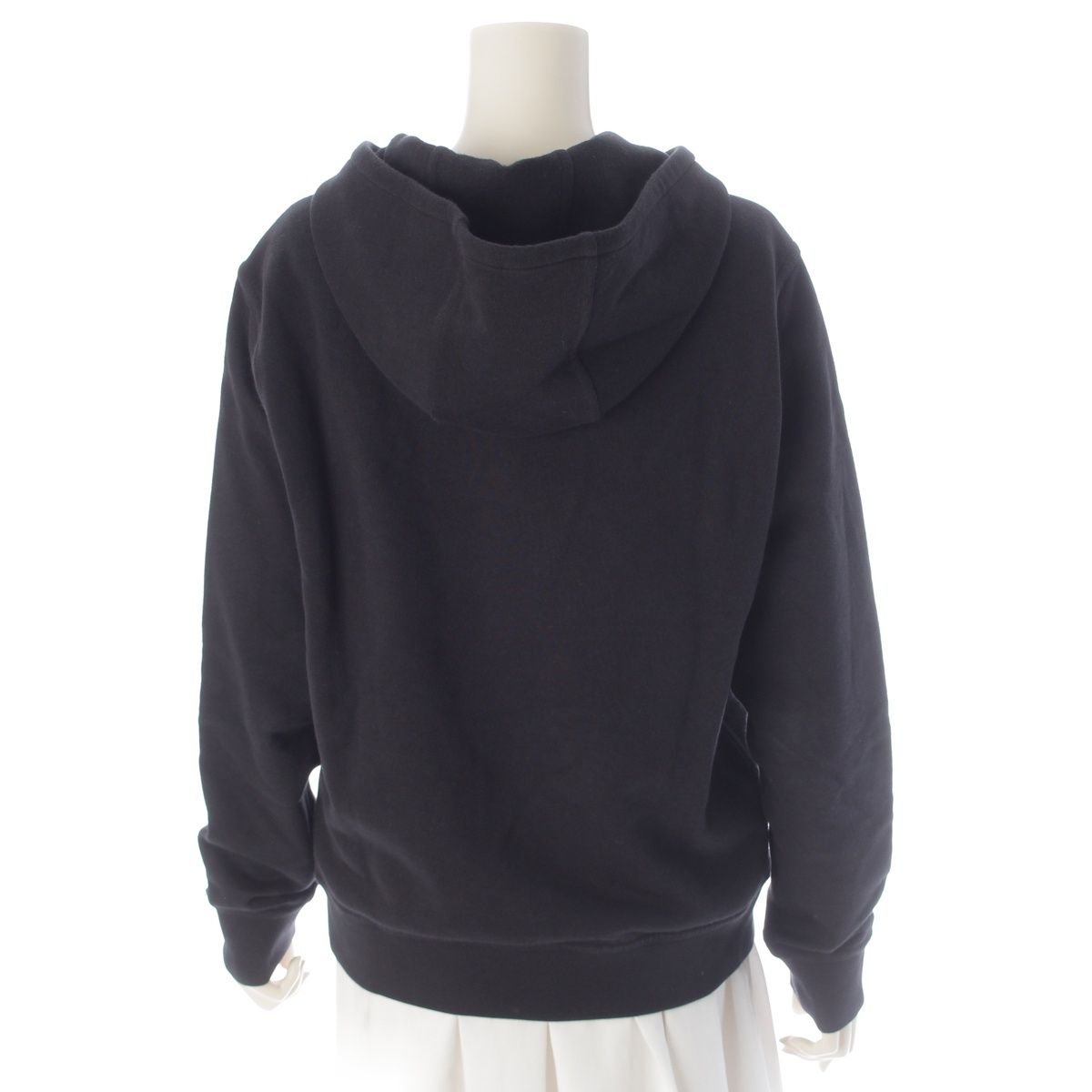 Hermes Cotton Lambskin Exlibris Dragon Pullover Hoodie Sweatshirt Black XS — view 4