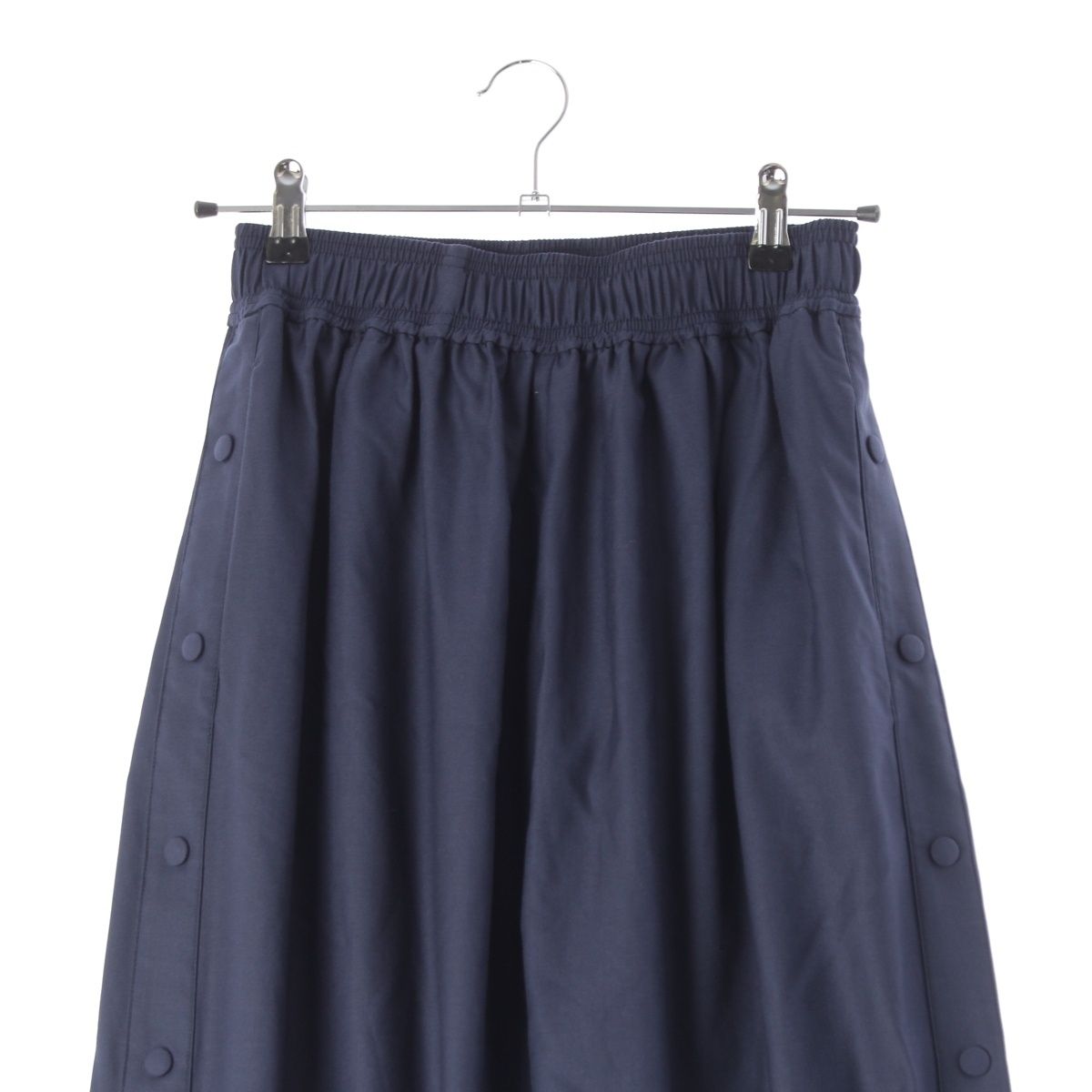 Loewe Wool Side Button Wide Pants Navy XS — view 3