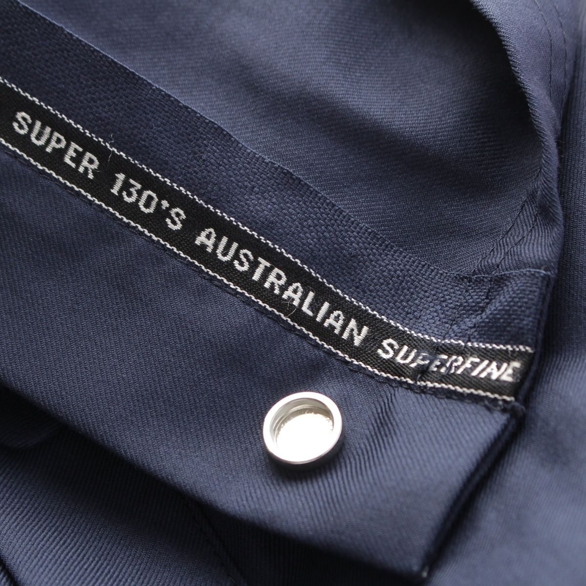 Loewe Wool Side Button Wide Pants Navy XS — view 7