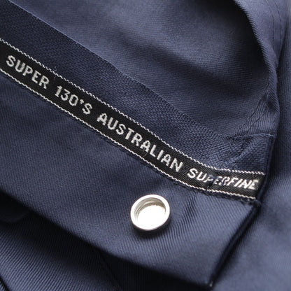 Loewe Wool Side Button Wide Pants Navy XS — view 7