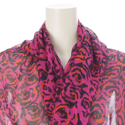 Dior Fall by Raf Simons Era Silk Dress Pattern Large Shawl Pink Purple — view 5
