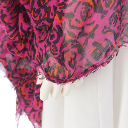 Dior Fall by Raf Simons Era Silk Dress Pattern Large Shawl Pink Purple — view 7