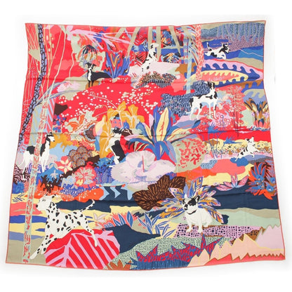 Hermes Carre 140 Geant en Liberte! Freely! Cashmere Scarf Multicolor