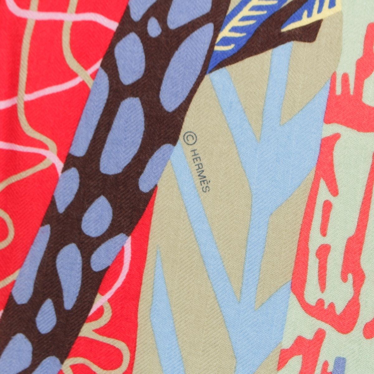 Hermes Carre 140 Geant en Liberte! Freely! Cashmere Scarf Multicolor — view 8
