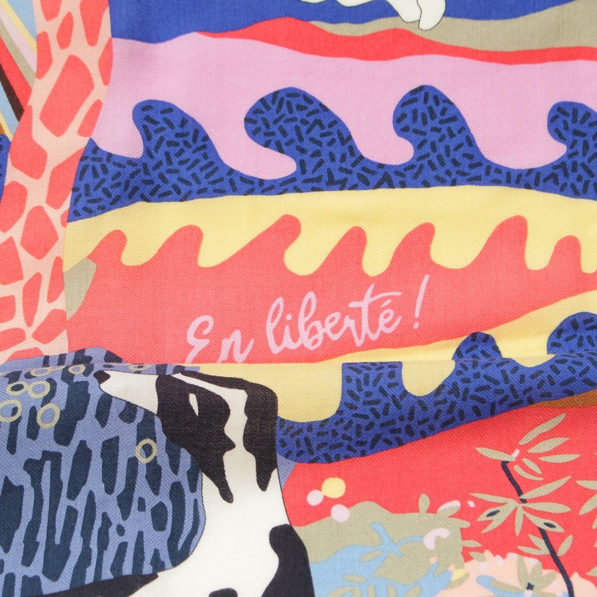 Hermes Carre 140 Geant en Liberte! Freely! Cashmere Scarf Multicolor — view 7