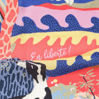 Hermes Carre 140 Geant en Liberte! Freely! Cashmere Scarf Multicolor — view 7
