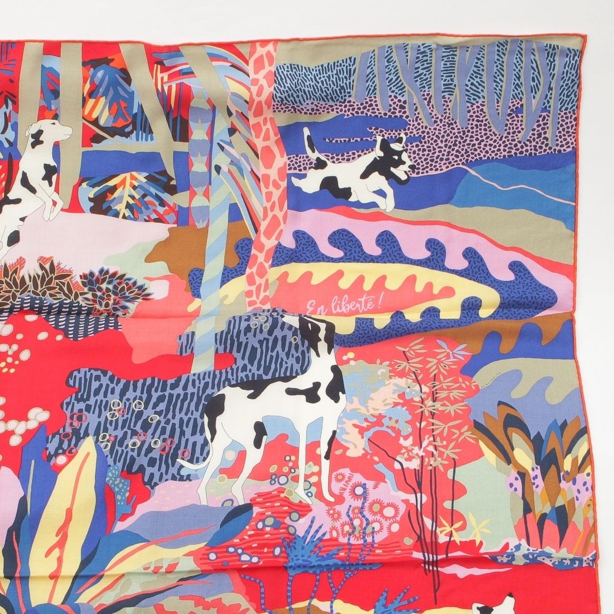 Hermes Carre 140 Geant en Liberte! Freely! Cashmere Scarf Multicolor — view 3