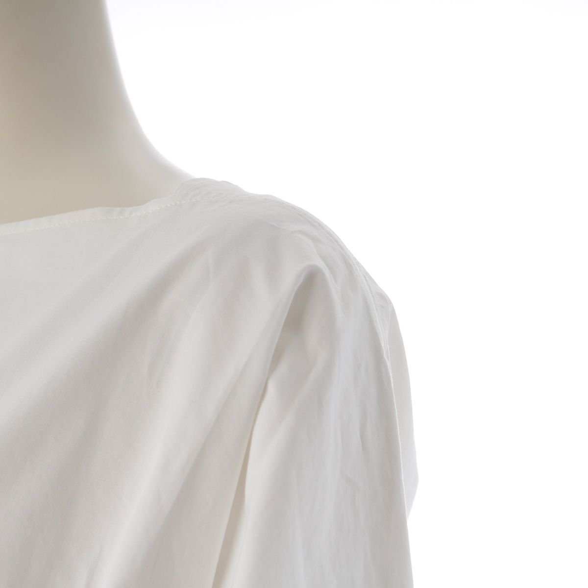 Hermes Cotton Side Slit Blouse Top Black 36 — view 6